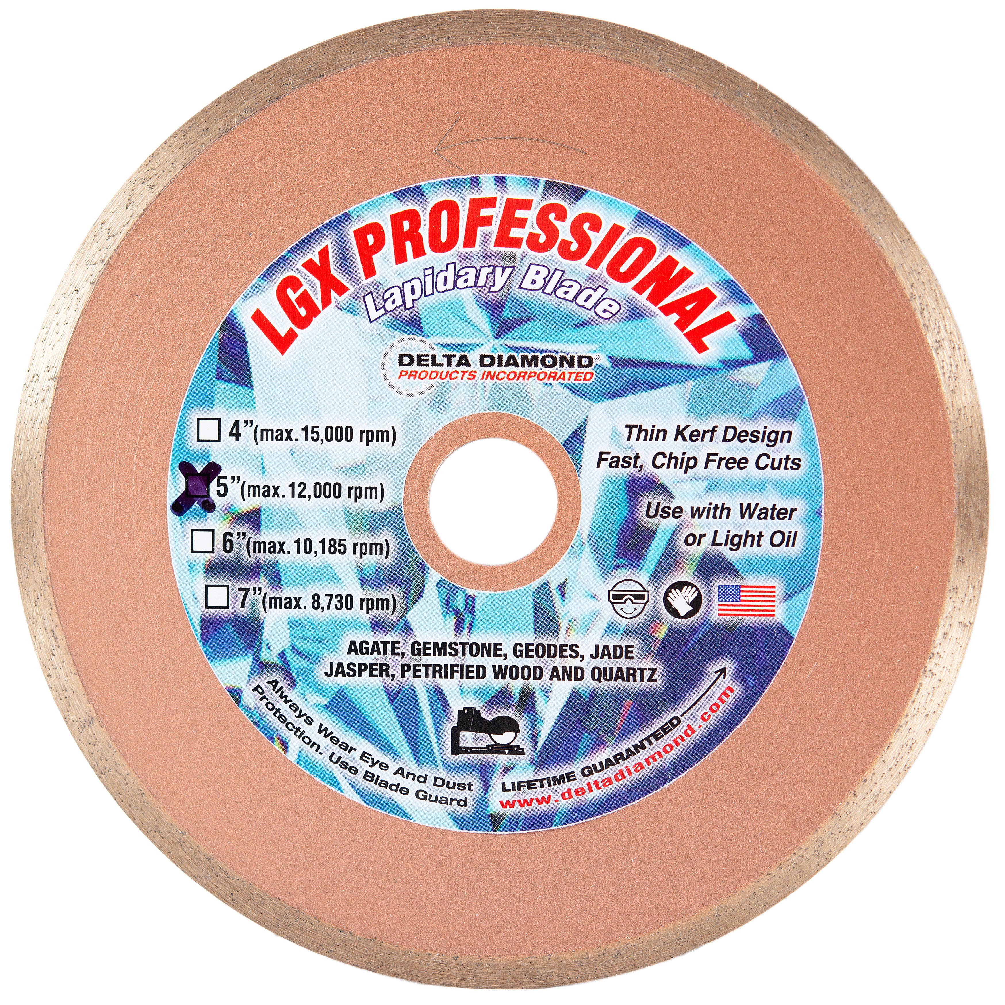 LGX Professional Lapidary Saw Blades - Delta Diamond Products