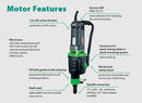 Eibenstock EBM352/3PSA 3-Speed Wet Core Drill with Anchor/Vacuum Stand and Related Accessories - Holes up to 14" (Pump Not Included)