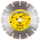 Kick-Asphalt PREMIUM Diamond Saw Blades for High Production Cutting of Asphalt & Green Concrete, use Wet or Dry, Sizes 7" to 24"