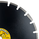 Kick-Asphalt PREMIUM Diamond Saw Blades for High Production Cutting of Asphalt & Green Concrete, use Wet or Dry, Sizes 7" to 24"