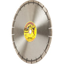 AnacondaX WIDE CUT PREMIUM Diamond Saw Blades for Cutting Asphalt, Green Concrete, Abrasive Concrete and All Similar Materials, use Wet or Dry, Sizes 7" to 20”