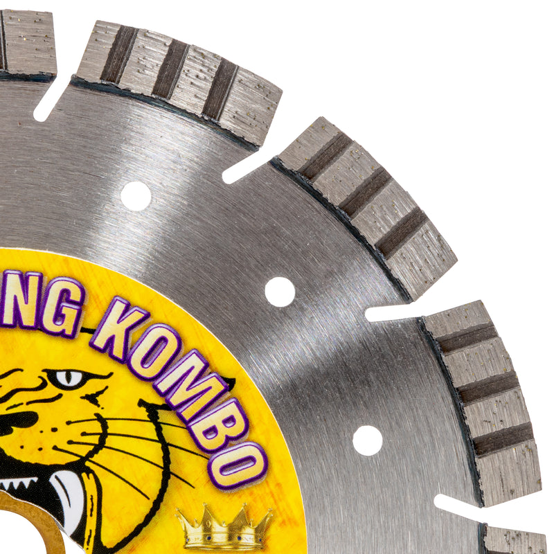 COUGAR® King Combo - The Ultimate Diamond Saw Blade for Cutting Reinforced Concrete, Asphalt, Green Concrete, Masonry, Stone and More! Sizes 7" thru 36"