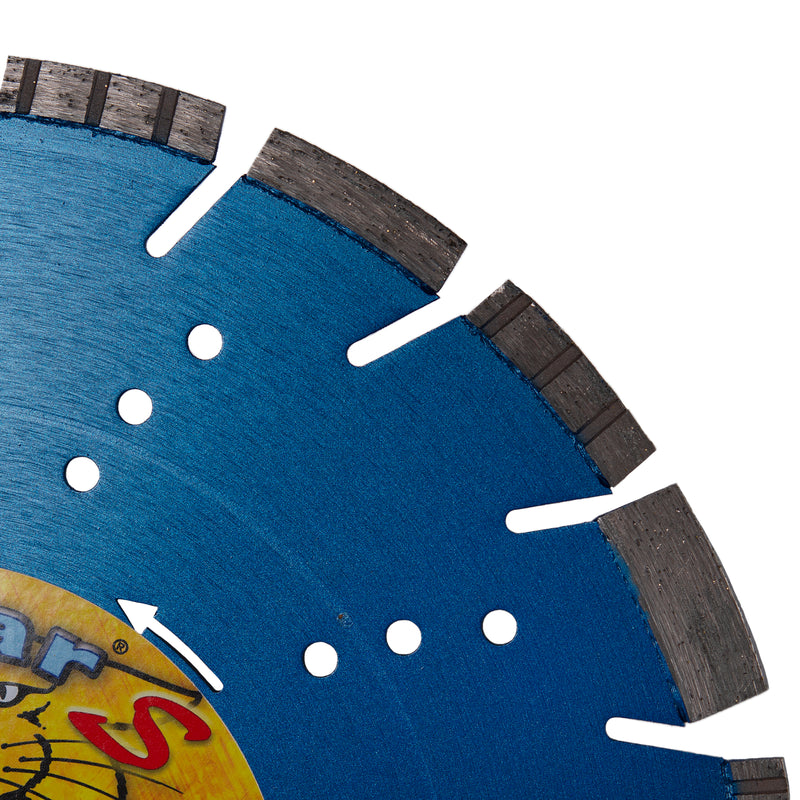 COUGAR® S - Supreme Grade Diamond Blades for FASTER CUTTING of Reinforced Concrete, Concrete Pipe, Masonry and Stone. Sizes 12" thru 24"