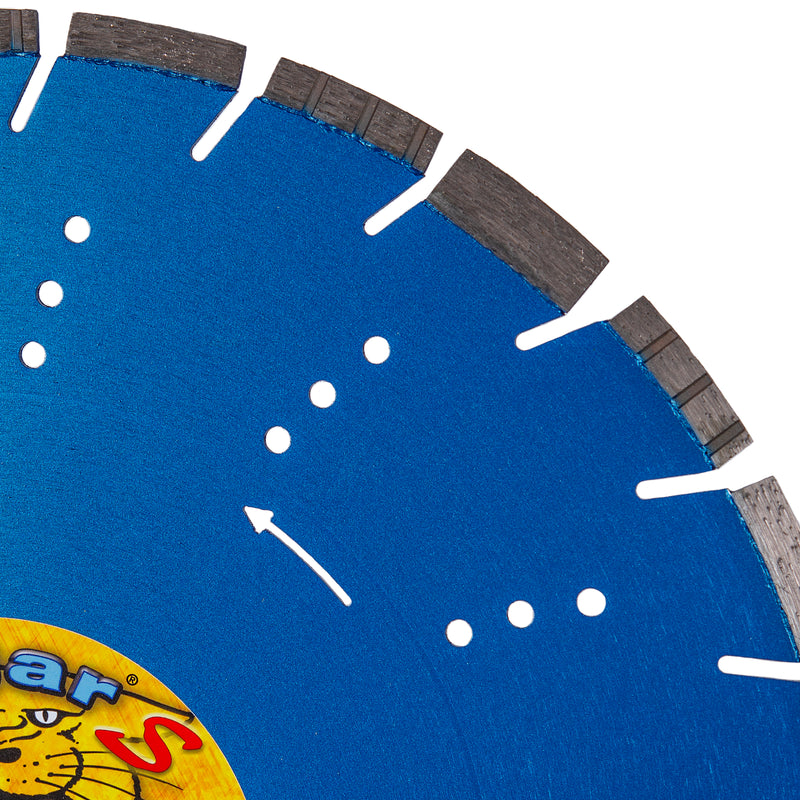 COUGAR® S - Supreme Grade Diamond Blades for FASTER CUTTING of Reinforced Concrete, Concrete Pipe, Masonry and Stone. Sizes 12" thru 24"