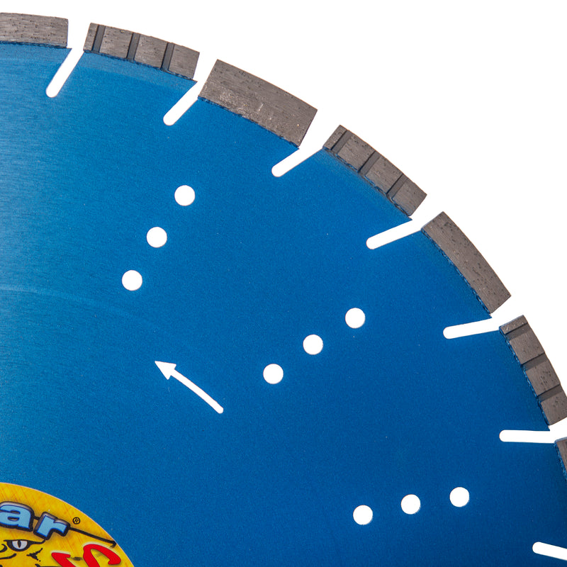 COUGAR® S - Supreme Grade Diamond Blades for FASTER CUTTING of Reinforced Concrete, Concrete Pipe, Masonry and Stone. Sizes 12" thru 24"