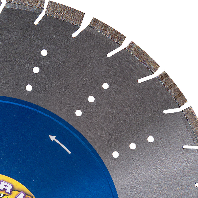 COUGAR® HD - Supreme Grade Diamond Blades for LONGER LIFE when Cutting Reinforced Concrete, Masonry and Stone. Sizes 12"-36"