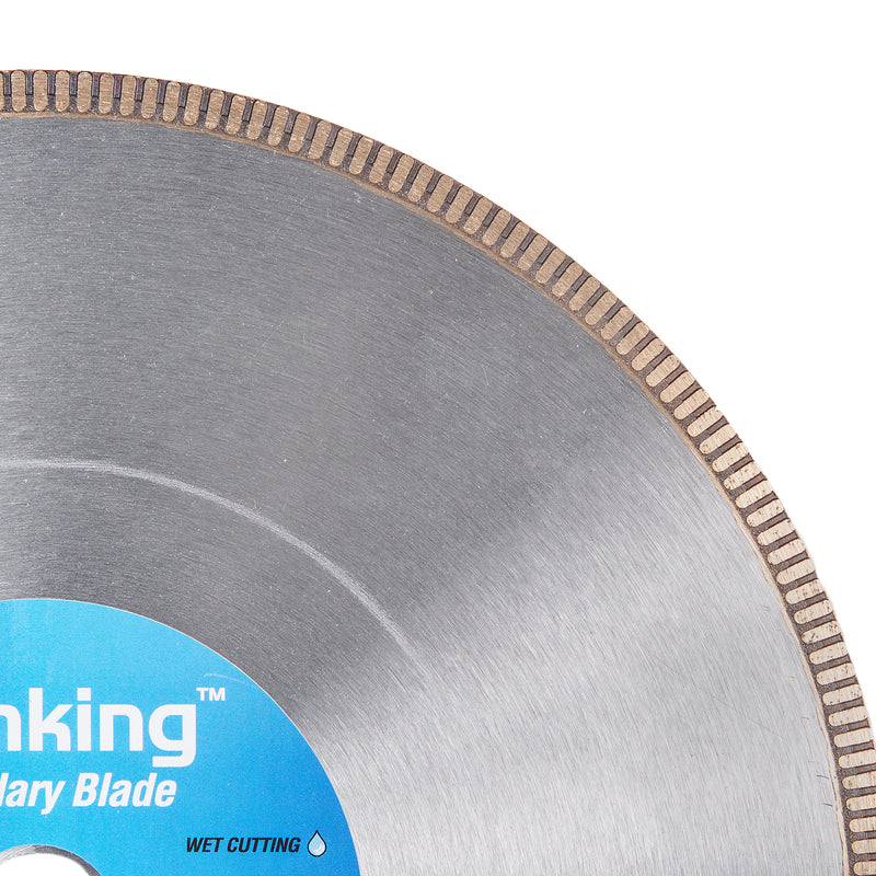 Gemking Lapidary Saw Blades with Ultra-Thin Notched Rim for Wet Cutting of Hard Materials such as Agate, Petrified Wood or Jade