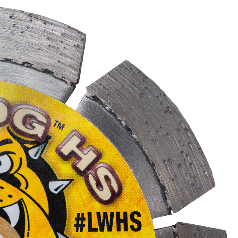 MAD DOG® HS Diamond Saw Blades, Premium, Laser-Welded, for Cured Concrete with Light Reinforcing, Masonry, Pavers, Stone & Similar Materials, Size 4" to 24"