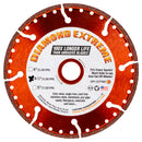Diamond Extreme All-Cut Metal Cutting Diamond Blade, Heavy-Duty All-Purpose Cut-Off Wheel for Metal, PVC Pipe, Rebar, Stainless Steel, Size 4" to 18"