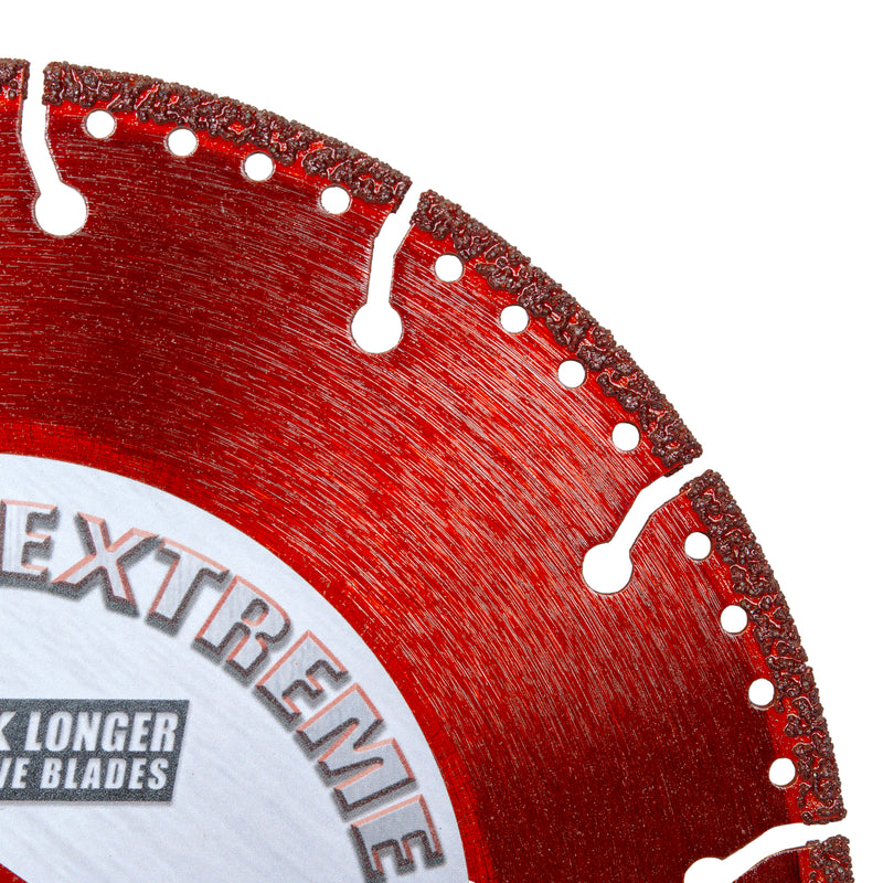 Diamond Extreme All-Cut Metal Cutting Diamond Blade, Heavy-Duty All-Purpose Cut-Off Wheel for Metal, PVC Pipe, Rebar, Stainless Steel, Size 4" to 18"