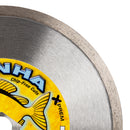 Piranha Wet Cutting Premium Diamond Tile Saw Blades for Porcelain Tile, Ceramic Tile and Stone, Continuous Rim, Sizes 6" thru 14"