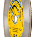 Piranha Wet Cutting Premium Diamond Tile Saw Blades for Porcelain Tile, Ceramic Tile and Stone, Continuous Rim, Sizes 6" thru 14"