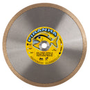 Piranha Wet Cutting Premium Diamond Tile Saw Blades for Porcelain Tile, Ceramic Tile and Stone, Continuous Rim, Sizes 6" thru 14"