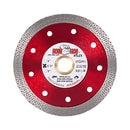 BOSS HOG® Red Mesh Turbo Diamond Blade, Supreme Grade, Use Wet or Dry for Porcelain, Ceramic, Granite, Stone, Sizes 4-1/2" to 10"