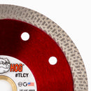 BOSS HOG® Red Mesh Turbo Diamond Blade, Supreme Grade, Use Wet or Dry for Porcelain, Ceramic, Granite, Stone, Sizes 4-1/2" to 10"