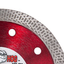 BOSS HOG® Mesh Turbo Diamond Blade, Supreme Grade, Use Wet or Dry for Porcelain, Ceramic, Granite, Stone, Sizes 4-1/2" to 10"