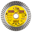 Boss Hog® Standard Turbo Diamond Saw Blades, Wet/Dry Cutting for Concrete, Masonry, Stone and Similar Materials, Sizes 4" thru 14"