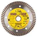 Boss Hog® Standard Turbo Diamond Saw Blades, Wet/Dry Cutting for Concrete, Masonry, Stone and Similar Materials, Sizes 4" thru 14"
