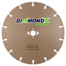 DiamondX Slim-Cut Metal Cutting Diamond Blades (Sizes 4-1/2" to 9")