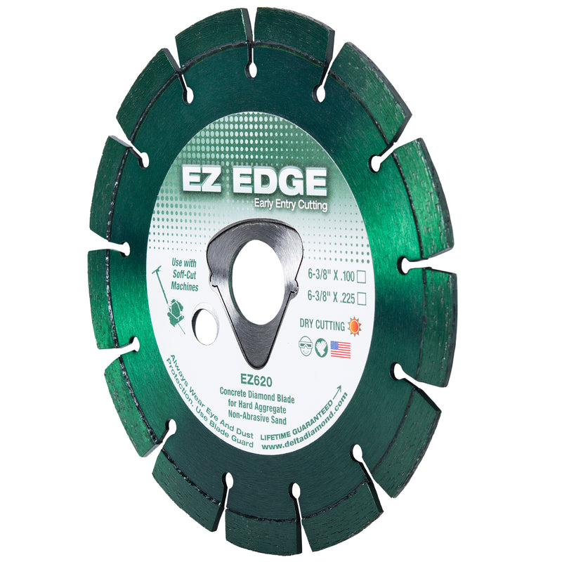 EZ Edge Diamond Blades for Soff-Cut Saws, Medium-Soft Bond for Cutting Hard Aggregate and Non-Abrasive Sand, Sizes 6-3/8" - 13-1/2"