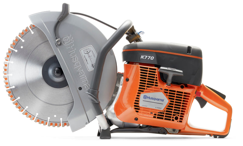 Husqvarna K 770 14" Cut-Off Saw with 2 - Cougar Diamond Blades and 6 Bottles of Oil